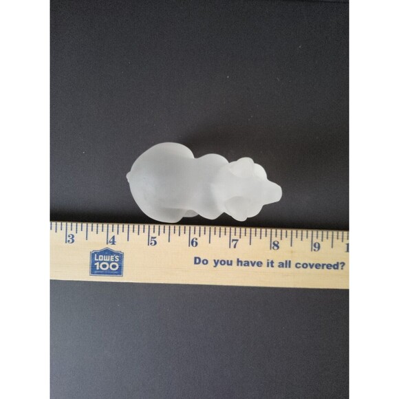 VTG NIB Princeton Gallery Crystal Small Pig Figurine Treasury Of Pigs Farmcore - Picture 13 of 14